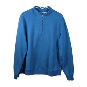 Izod Mens XL Light Blue V-Neck Pullover Performx Sweatshirt
